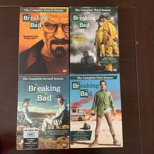 DVD “Breaking Bad” 1-4 Seasons. 2nd season shrink wrapped.